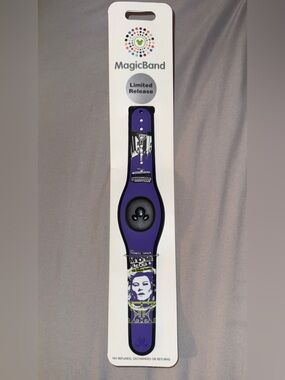 Disney Purple Haunted Mansion MagicBand 2 with Madame Leota Artwork WDW